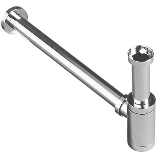 1 1/4" Cylindrical Bidet Siphon, Chrome - Simas