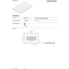 120x80 Low-Thickness Ceramic Shower Tray - Catalano