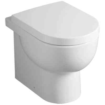 Flush-to-the-wall white ceramic vase - E-Line, Simas
