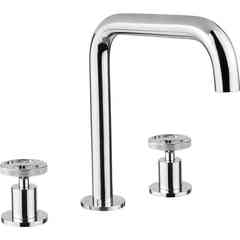 3-hole basin mixer with clic-clac waste Millenovecinquanta 4512SC Bugnatese