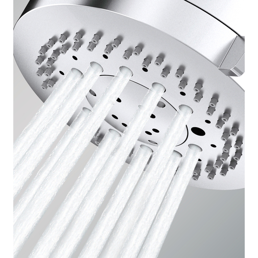 3-jet chrome shower head diameter 10 cm, universal connection - Kira, Bossini