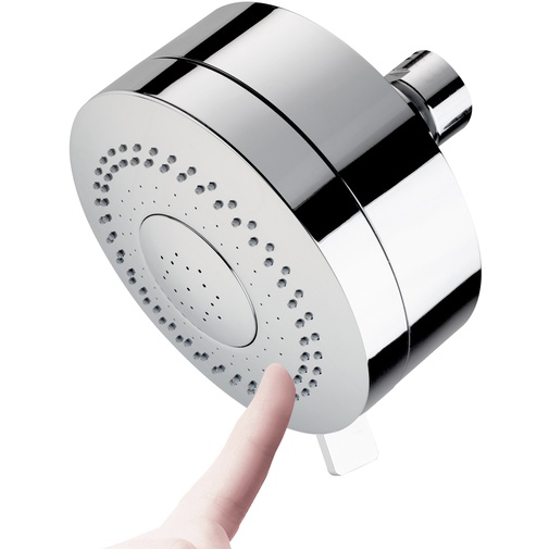3 jets shower head diam.10 cm, low pressure system, universal connection - Kira, Bossini