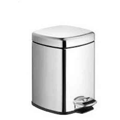 3 lt soft close toilet paper bin, chromed steel - Poubelle, Colombo Design