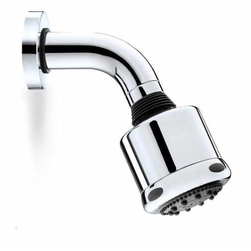 3-strahliger runder Duschkopf 10 cm, mit gebogenem Wandarm - Fresh, Bossini