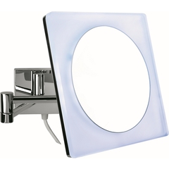 3x magnifying mirror, squared with wall support, with led light - Mirrors, Colombo Design