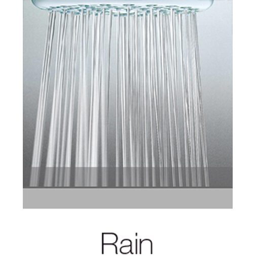 7,5cm diameter shower head with curved chrome wall arm - Cylindrico, Bossini