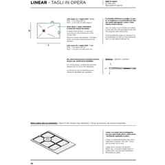 80x100 white low-thickness Linear shower tray - IBRA