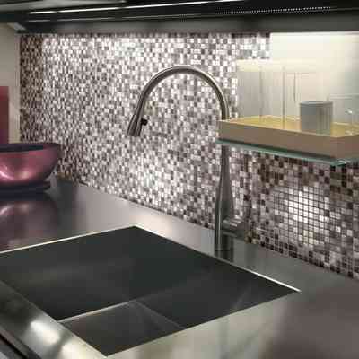 Aluminium Wandmosaik Anthrazit 30,5x30,5 cm - Alubrush/1,5, Boxer