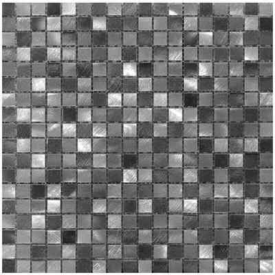 Aluminum wall mosaic, Anthracite 30,5x30,5 cm - Alubrush/1,5, Boxer