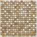 Antiqued travertine mosaic for floors and walls, Terra colour, 30,5x30,5 cm - Modena, Boxer