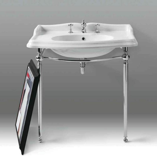 Arcade chromed brass support structure for AR864 washbasin, Simas