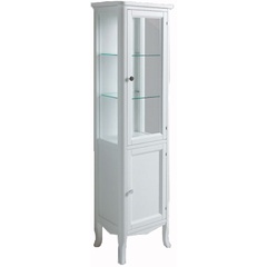 Armoire avec vitrine blanche de style classique - Arcade, Simas
