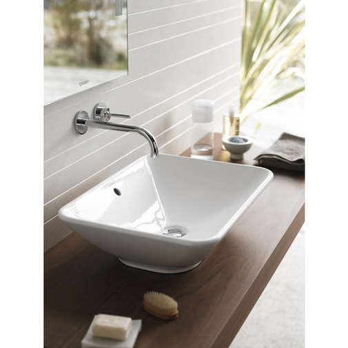 Aufsatzwaschbecken mit Überlauf weiß 55 cm - Bacino, Duravit