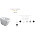 Back to wall bidet modern design matt canvas - Baden Baden, Simas