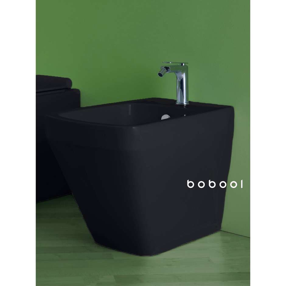 Back to wall matt black bidet - Baden Baden, Simas