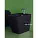 Back to wall matt black bidet - Baden Baden, Simas