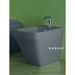 Back-to-wall matt cement bidet - Baden Baden, Simas
