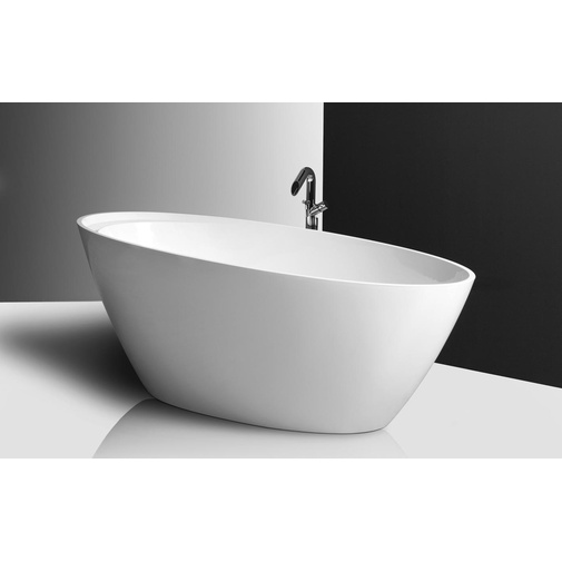 Badewanne in modernem Design mit Ablauf, weiß 88x190 Simas