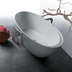 Badewanne in modernem Design mit Ablauf, weiß 88x190 Simas