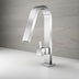 Basin mixer without pop-up plug brushed nickel h30 cm - Hito Quarantuno, Geda