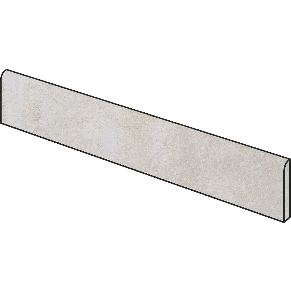 Battiscopa 9x59,5 Bianco effetto cemento rettificato Dom Ceramiche, Entropia