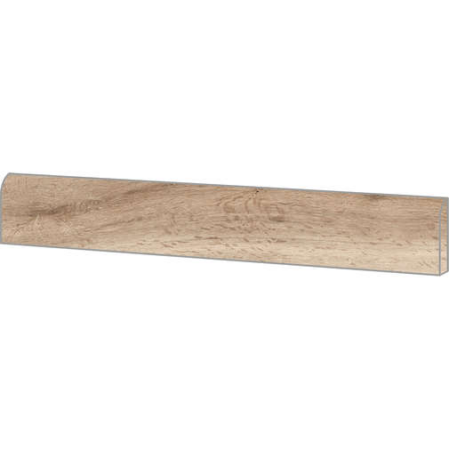 Battiscopa effetto legno in gres porcellanato, Honey 7,3x60 - Barkwood, Ceramica Sant'Agostino