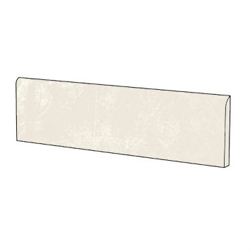 Battiscopa effetto resina gres porcellanato Bianco 9x90 cm - Resina, Casalgrande Padana