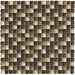 Beige/brown glossy glass wall mosaic 30x30 cm - Aleppo Emperador, Boxer