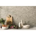 Beige Gray Concrete Effect Porcelain Tiles, Wall Mosaic 30x30 cm, Greige - Entropia, Dom Ceramiche