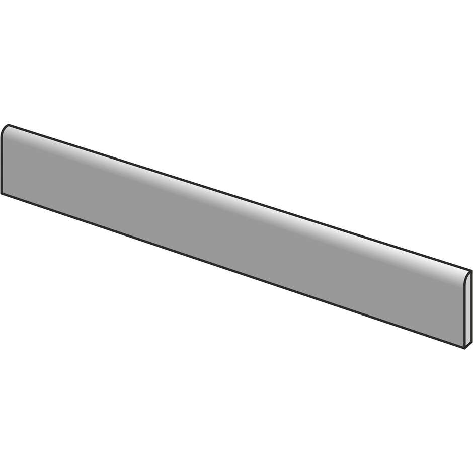 Beige natural wood effect skirting board, 8x99.8 cm - Logwood, Dom Ceramiche