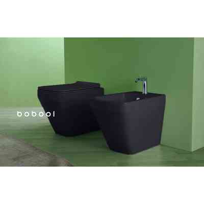 Bidet a terra filomuro, antracite opaco - Baden Baden, Simas