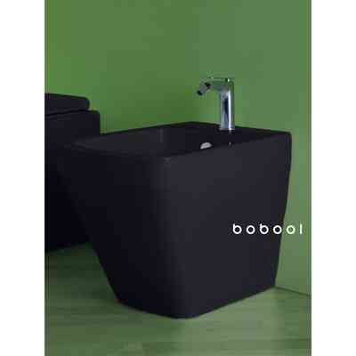 Bidet a terra filomuro nero opaco - Baden Baden, Simas