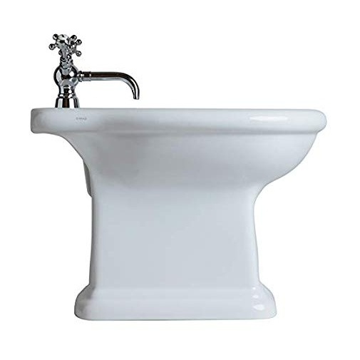 Bidet a terra stile classico in ceramica bianca - Lante, Simas