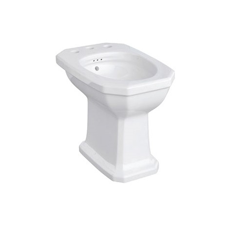 Romana di Sbordoni - Bidet in ceramica bianca, a terra, stile essenziale