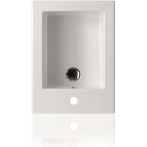 Bidet carré en céramique blanche - Frozen, Simas