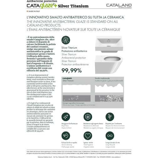 Bidet Sospeso monoforo Catalano 52X37 Italy Bianco 