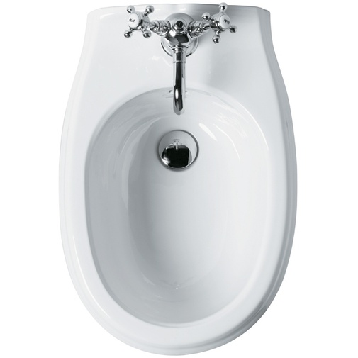 Bidet suspendu classique en céramique blanche - Arcade, Simas