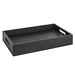 Black eco-leather storage tray 66x42 Furnishing accessories, Colombo Design