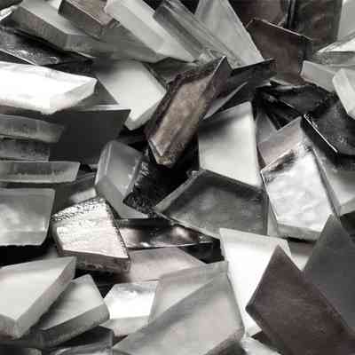 Black hexagonal effect glass mosaic, Black 26x29.8 cm, for walls - Samba, Boxer