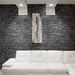 Black natural stone wall cladding 15x60 cm - Nat Stone, Boxer