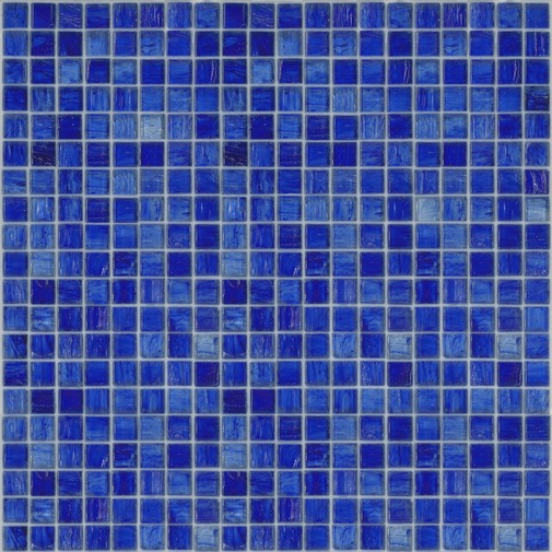 Blaues Glasmosaik, Steinchen 1,5x1,5 cm, OP 15.02 - Opera, Bisazza
