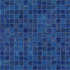 Blaues Glaspastenmosaik 20.59 mit Einbausatz - Gemme, Bisazza