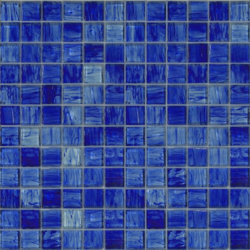 Blue glass mosaic, tesserae 2.5x2.5 cm, OP 25.02 - Opera, Bisazza