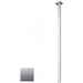 Bocca d'erogazione lavabo da soffitto nikel spazzolato 1450 cm - Hito Cinquantuno, Geda