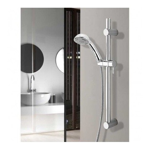 Bossini shower rail with 80 cm wall rail and 3-jet Mixa shower