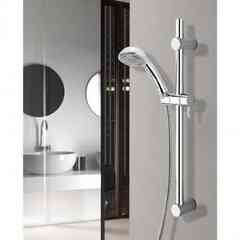 Bossini shower rail with 80 cm wall rail and 3-jet Mixa shower