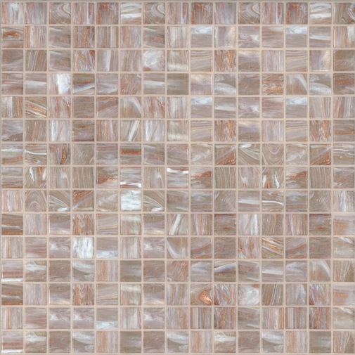 Braunes Glaspastenmosaik 20.20 mit Einbausatz - Gemme, Bisazza