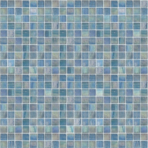 Brillant grau/blaues Glasmosaik, Steinchen 1,5x1,5 cm, OP 15.03 GL - Opera, Bisazza