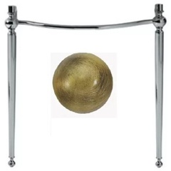 Bronze AR884 angular structure for Arcade washbasin support, Simas