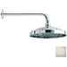 Brushed nickel shower head diam. 23 cm with anti-limestone and 35 cm wall arm - Retro, Bossini